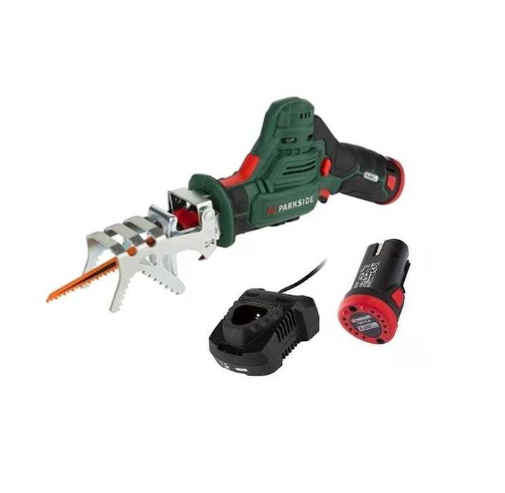 Fierastrau Parkside pentru crengi cu  baterie 12v si incarcator