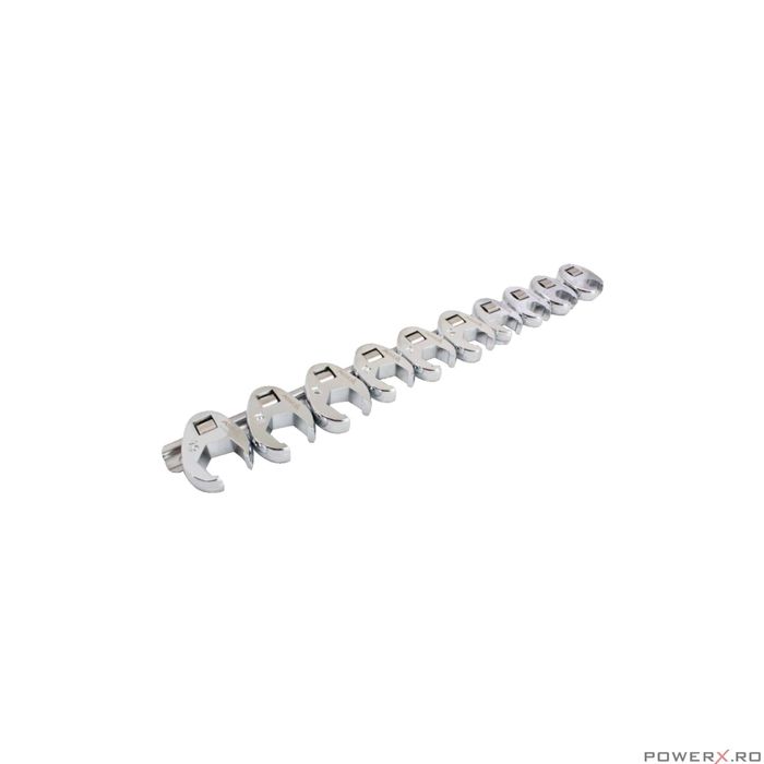 Set chei inelare semideschise 3/8", 10-19 mm, 10 piese, Asta