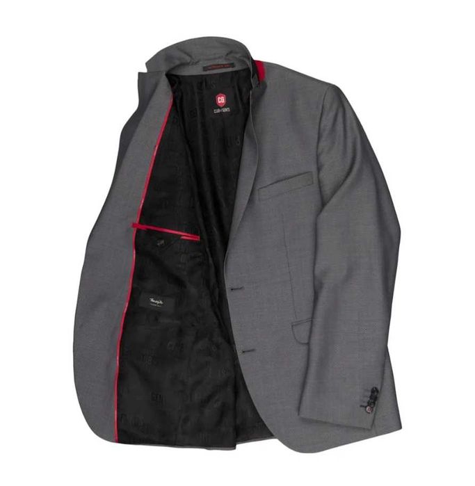 Sacou blazer slim 46 S de lux Club Of Gents NOU lana super 120's gri