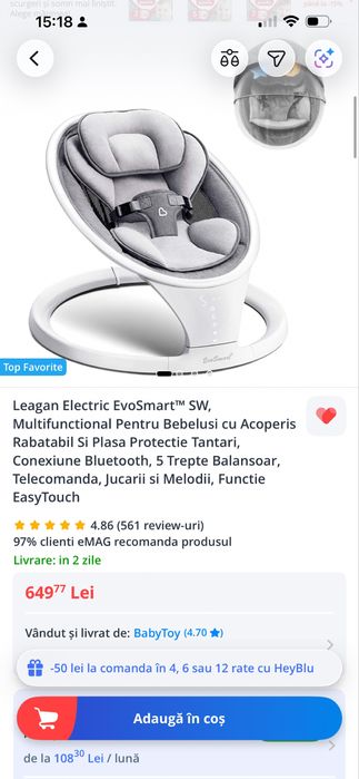 Leagan electric nou