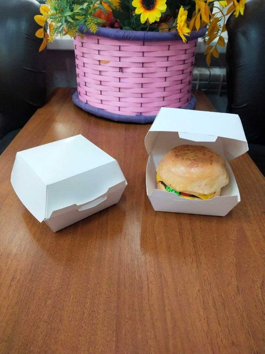 Бургер коробка , лаваш картон, фри картон