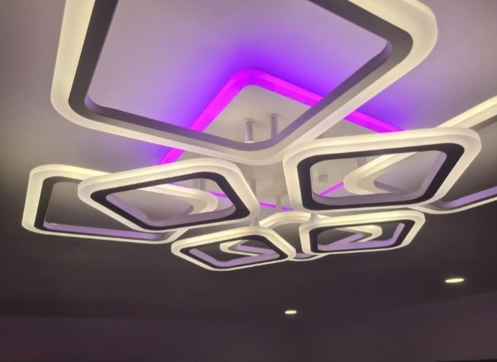 Lustre led RGB telecomandă