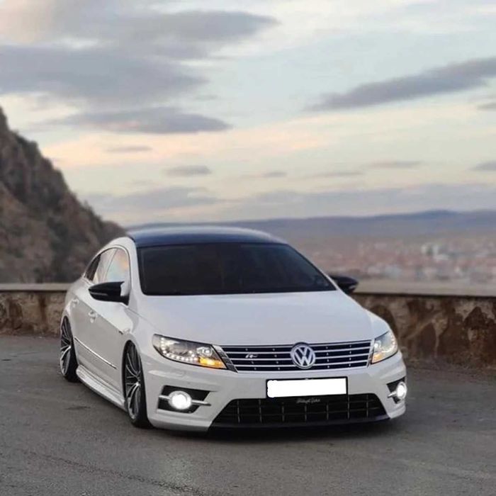Capace Oglinzi M Style Batman Volkswagen VW Passat CC, Negru Lucios
