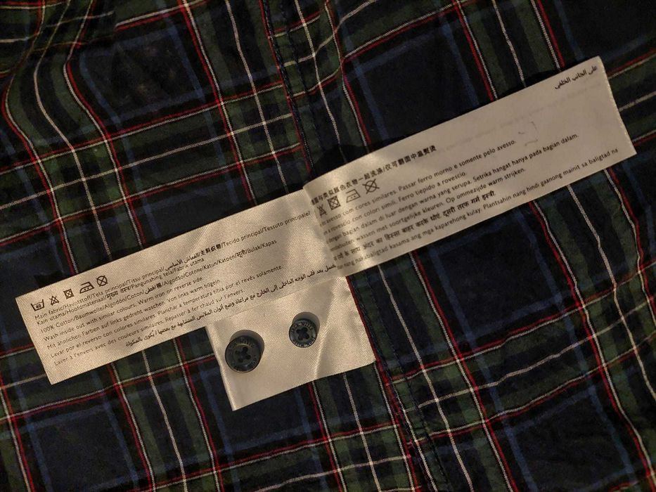 Cămașă Jack Wills albastra si carouri verzi, mărimea S