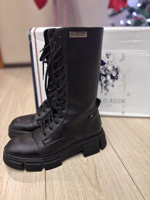 Кожени ботуши/боти U.S. Polo ASSN