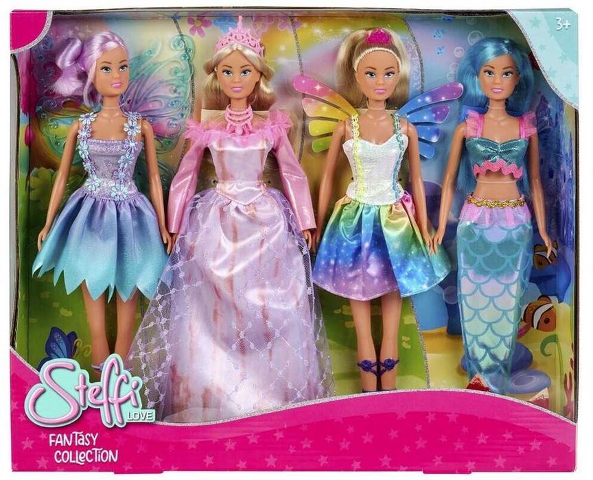Steffi Love Кукла Стефи комплект 4бр русалка фея принцеса