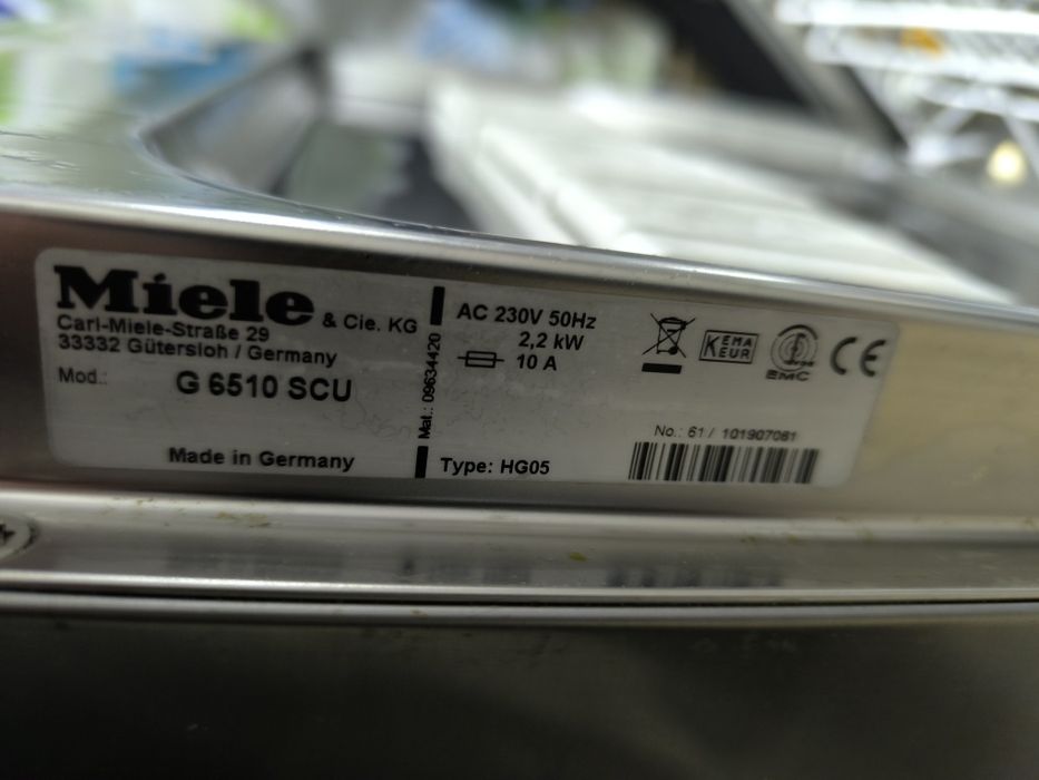 Съдомиялна Miele G 6510 SCU - 14 комплекта  за вграждане на 60см.