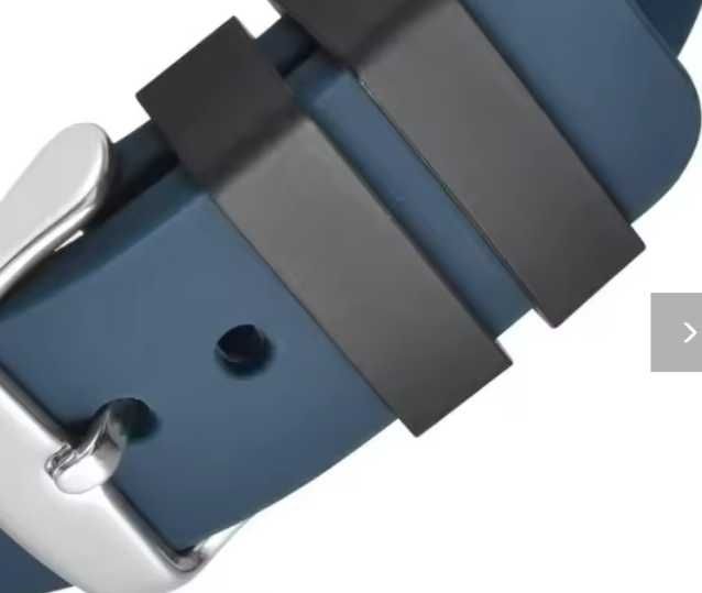 curea ceas silicon 16mm/ inele separat 16mm negre