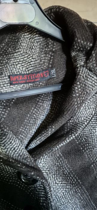 Poncho femei, marime L/XL, stofa in carouri