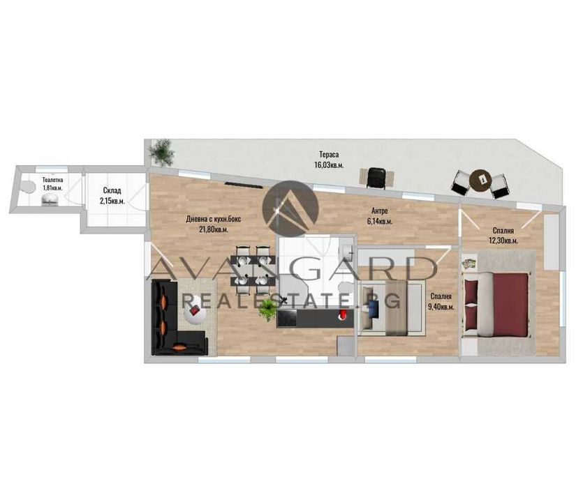 оф.24320 Тристаен топ локация/ Мараша