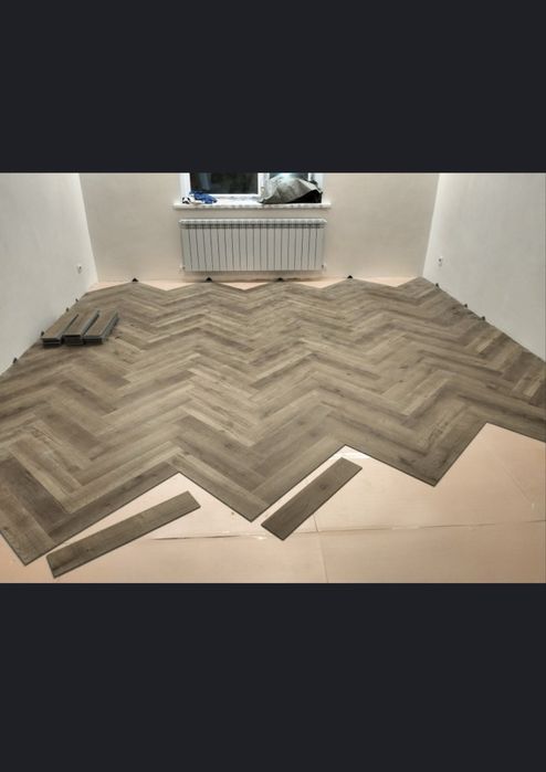 Укладка ламината, наливной пол