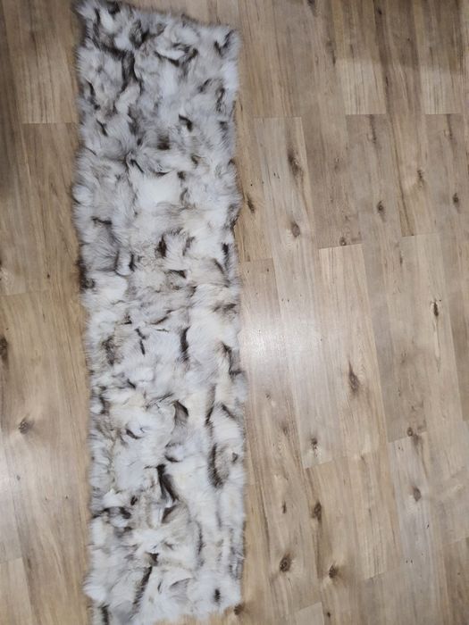 Blana naturala de vulpe 100% traversa & perna