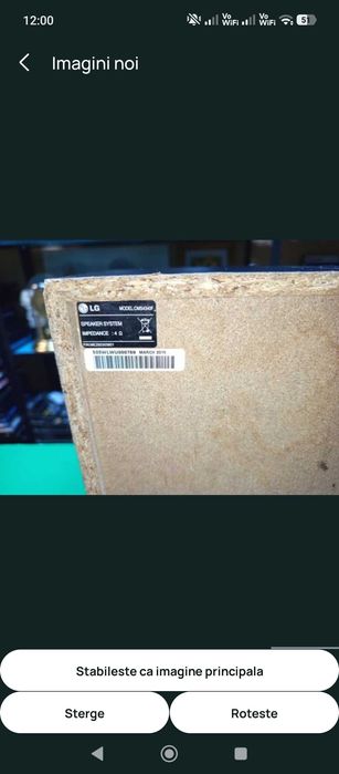 Set 2 boxe audio 2 cai LG CMS4340F funcționale