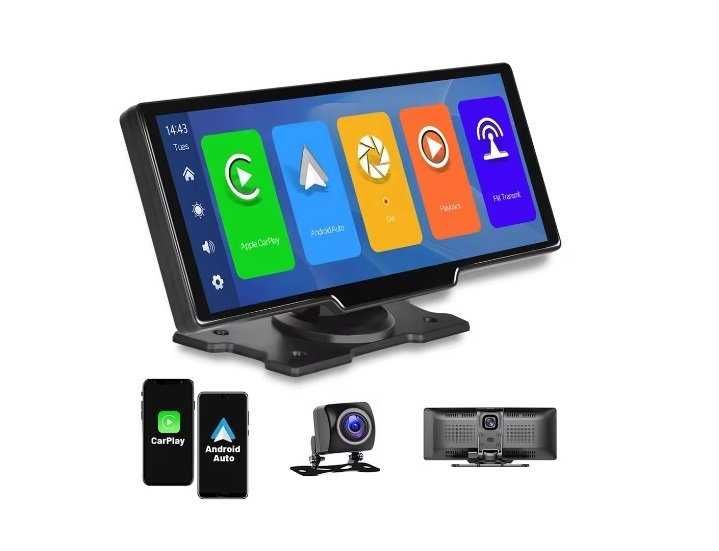 Ecran CarPlay Portabil 3in1 9,3 Android Radio Camera Fata Spate Bt