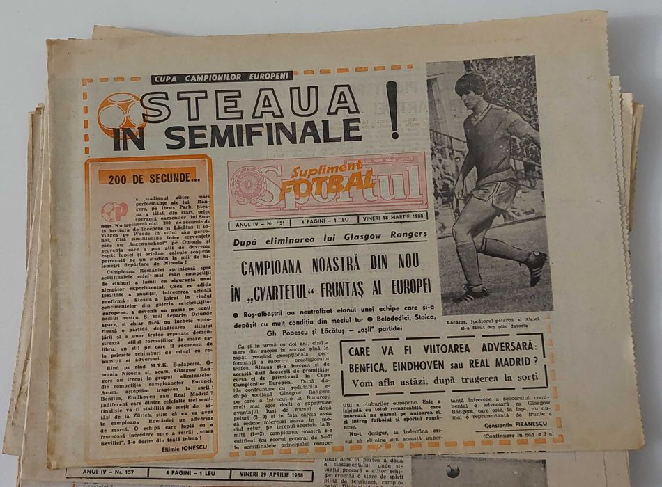 Ziarul Sportul supliment fotbal