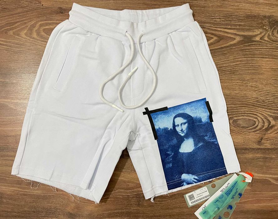 Оригинални Мъжки Къси Панталони Off-White Mona Lisa Шорти