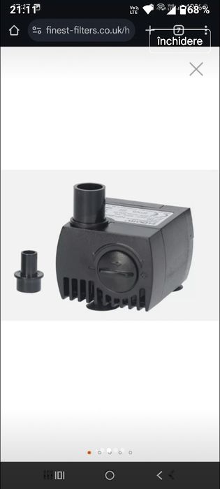 Pompa submersibila Acvariu, fântână arteziană