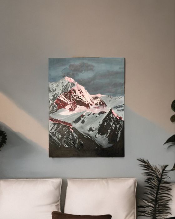 картина маслом горы