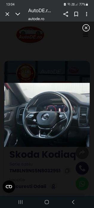 Skoda Kodiaq , proprietar, cauciucuri iarnă.