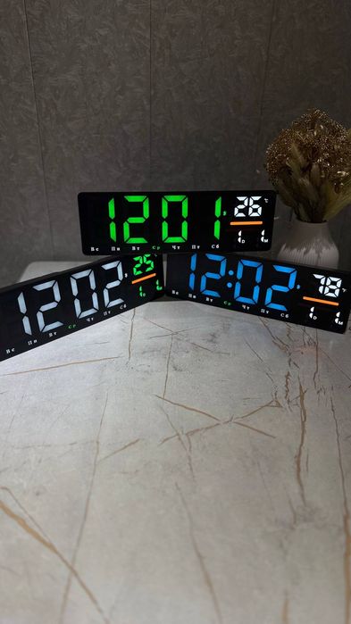 Электронная часы настенная  Bluetooth 39×11