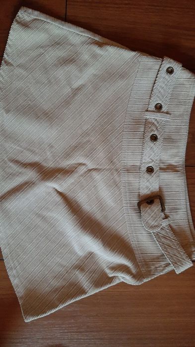 Fusta catifea reiata 157cm+camasa