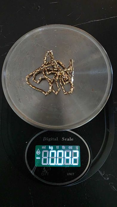 Златен ланец унисекс 14к, плътна изработка на красива плетка.