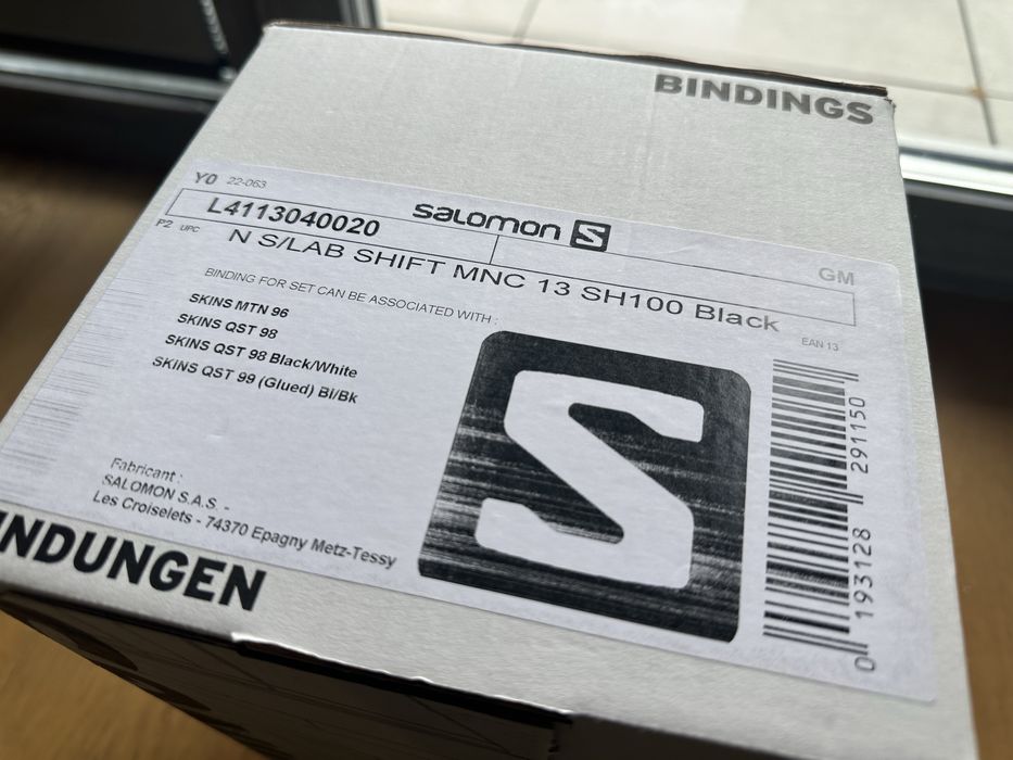 Legaturi Salomon S/Lab Shift MNC 13 Negre (Noi)