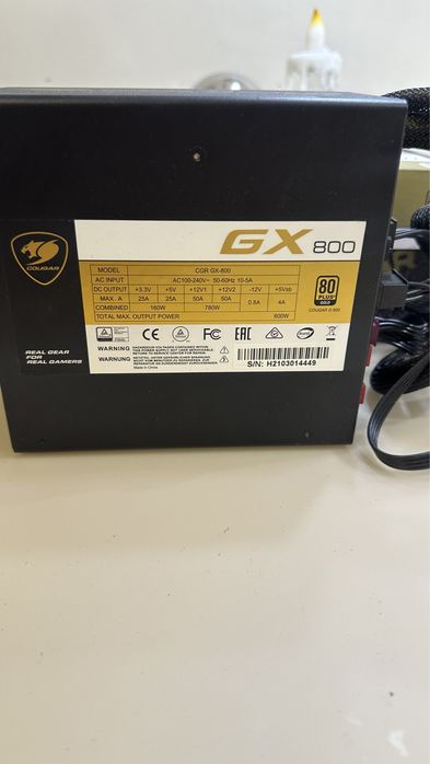 Продам блок питания Cougar GX800