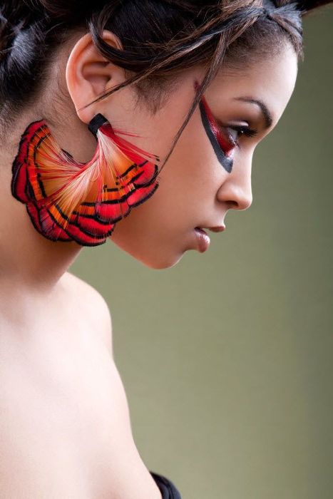 Серьги экзотические