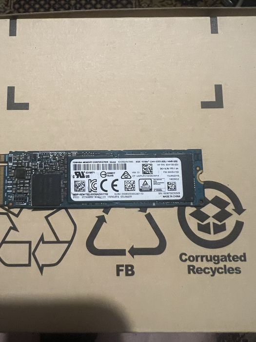 Продавам SSD Toshiba KXG50ZNV256G – 256GB NVMe M.2.