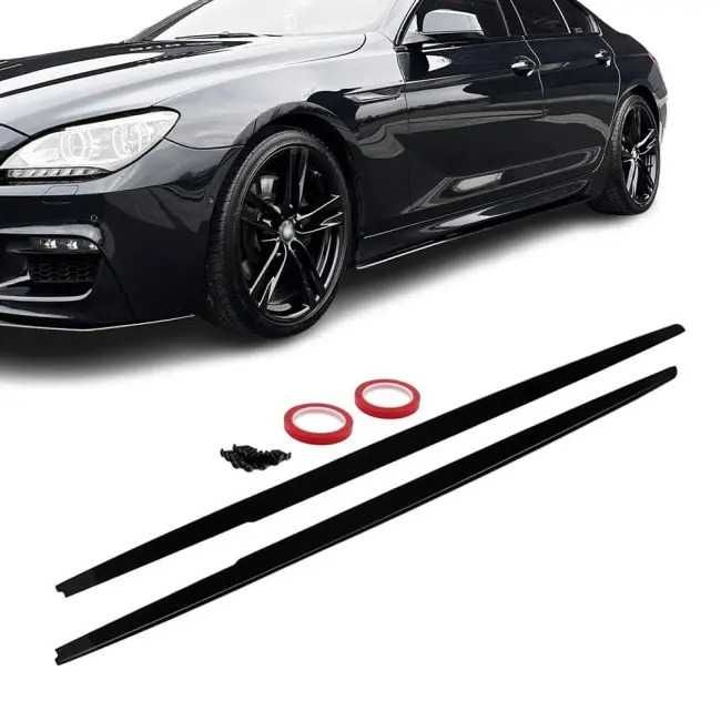 Extensii Praguri Laterale Prelungiri M Performance BMW 6er F06 Gran Coupe, Negru Lucios