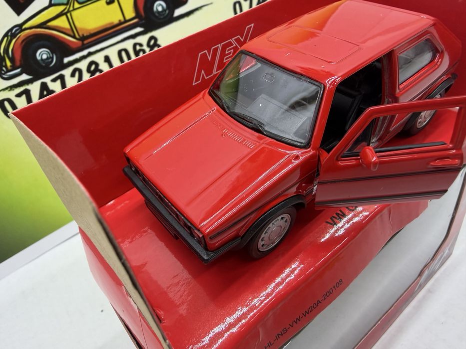 VW GOLF I GTI macheta auto scara 1:32 11 cm Welly noua la cutie