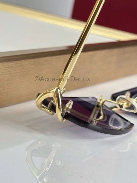 Ochelari de Soare Cartier Premiere  CT0466S Noi Full Box Verificare Colet Gold
