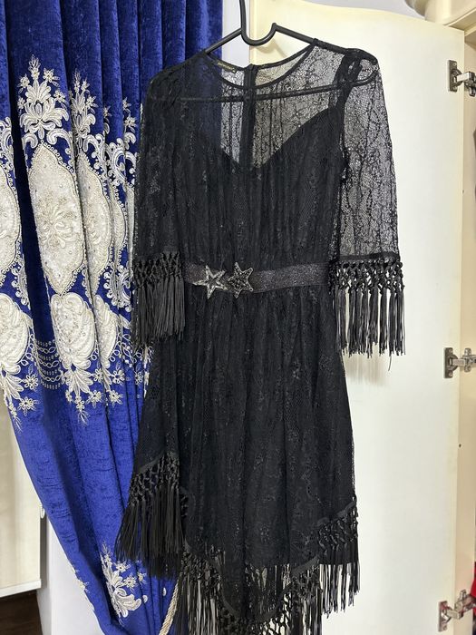 Гипюровое платье-двойка