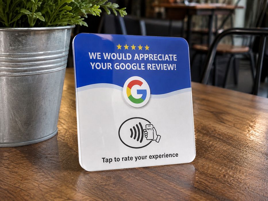Card NFC pentru recenzii Google