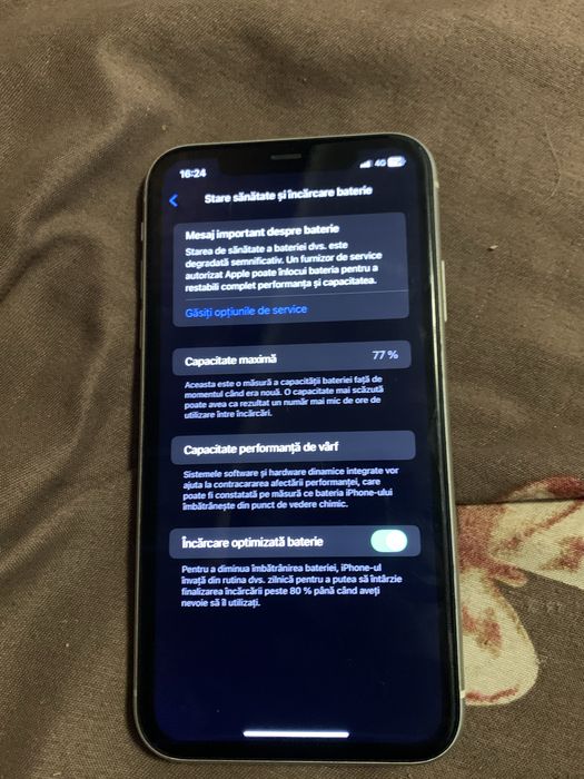 iPhone11 64 gb 77% telefon original fără nicio