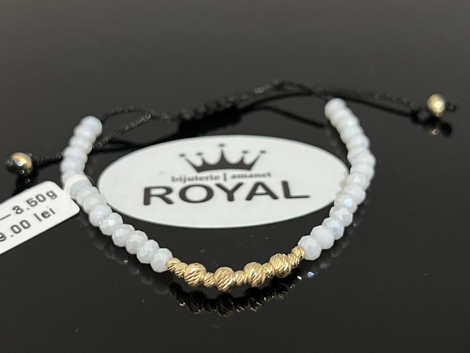 Bijuteria Royal CB : Bratara cu snur aur 14k 3,50gr