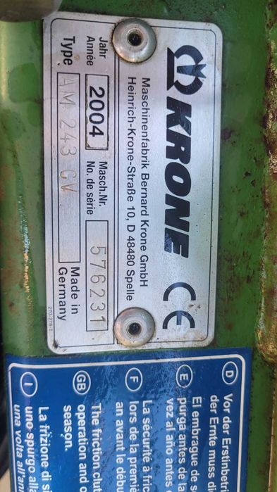 Cositoare rotativa Krone 243