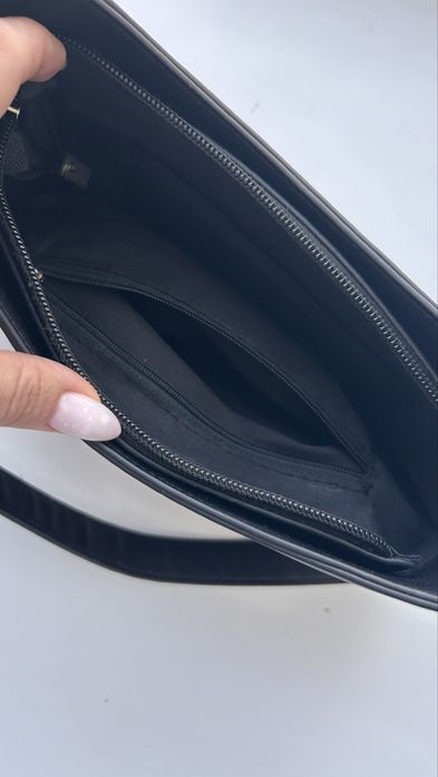 Сумочка багет чёрная