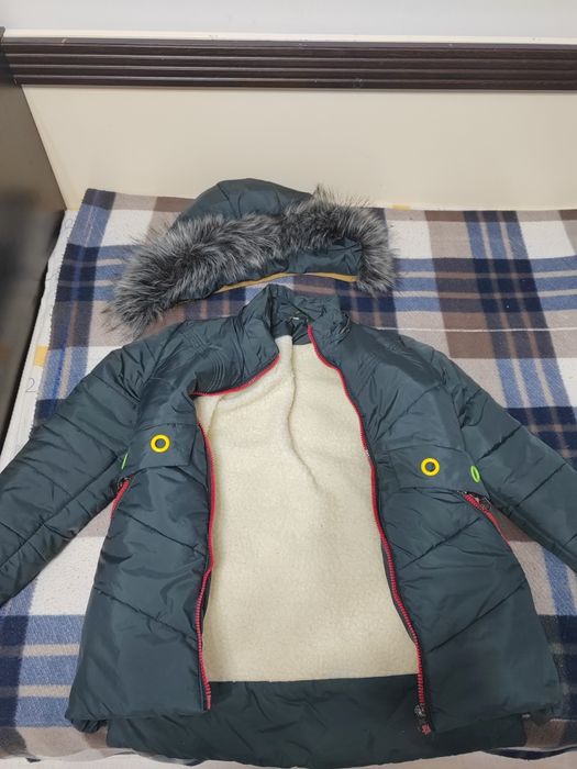 Зимняя куртка детская, велосипед