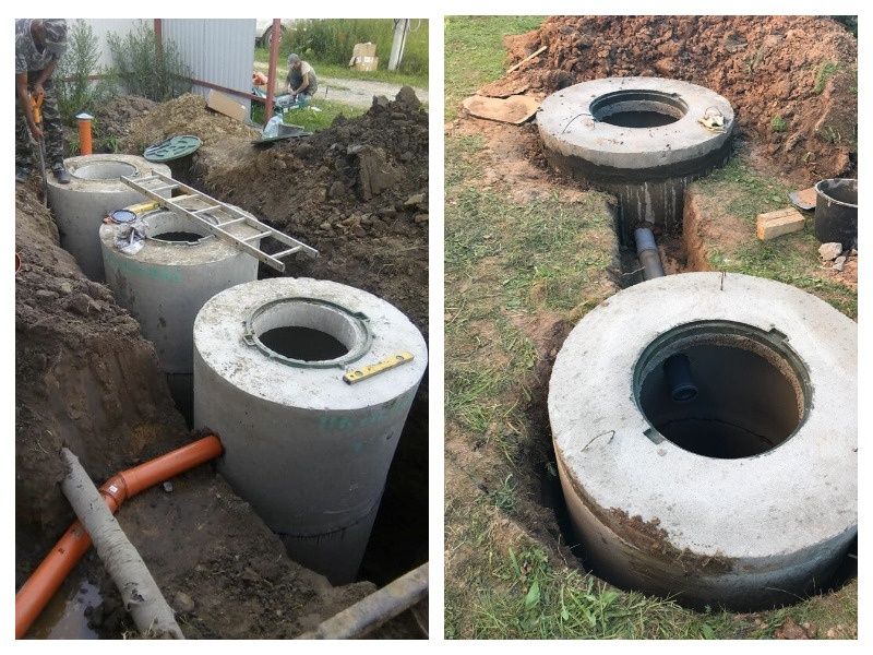 Землянные работы установка септика