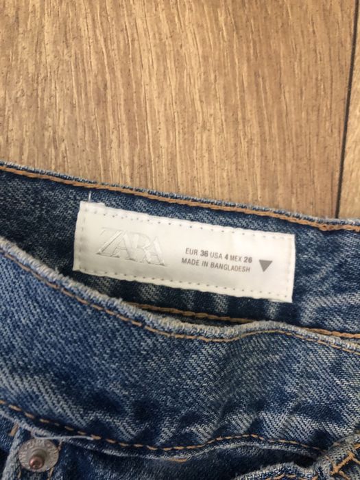 Zara дънки със странично закопчаване