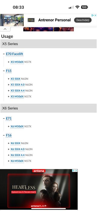 Radiator apa bmw m550d e70 e71 f15 f16