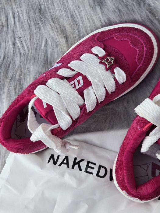 Naked Wolf оригинални дамски сникърси естествена кожа велур нови