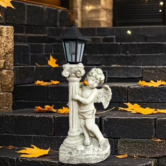 Соларна лампа ангел - елегантна декорация за всеки двор