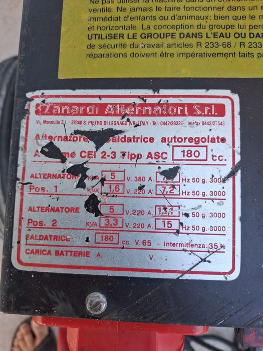 Generator curent trifazat 5 kw cu aparat de sudura