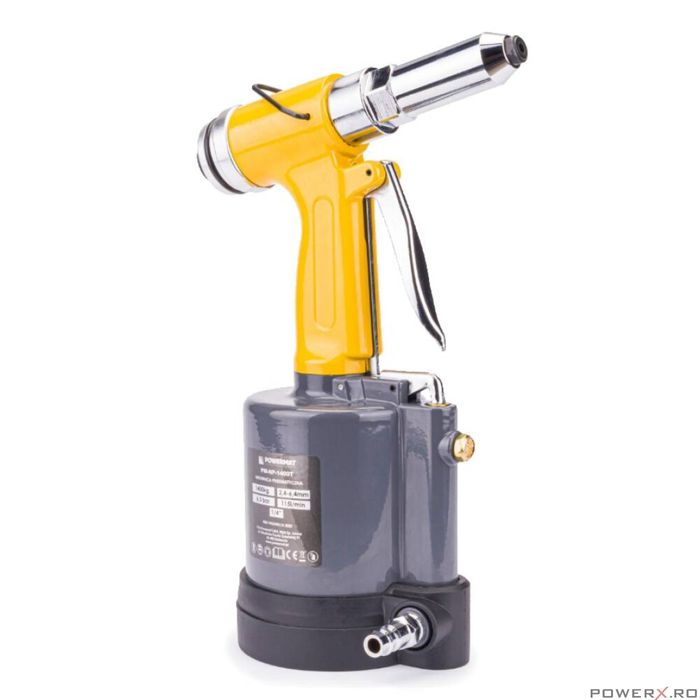Pistol pentru nituit pneumatic, pop nituri 1400 Kg, Powermat