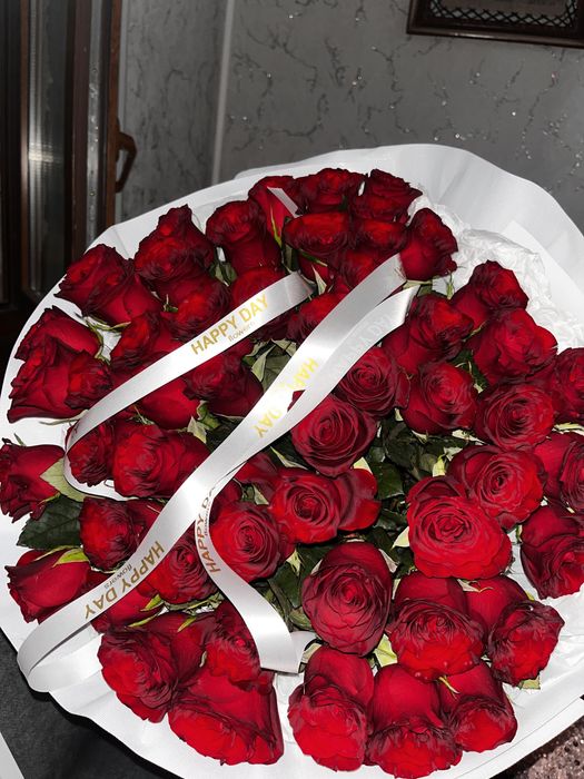 Цветы свежая 51 роза