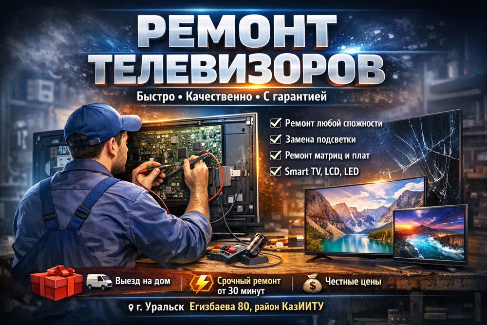Ремонт телевизоров! Выезд на дом