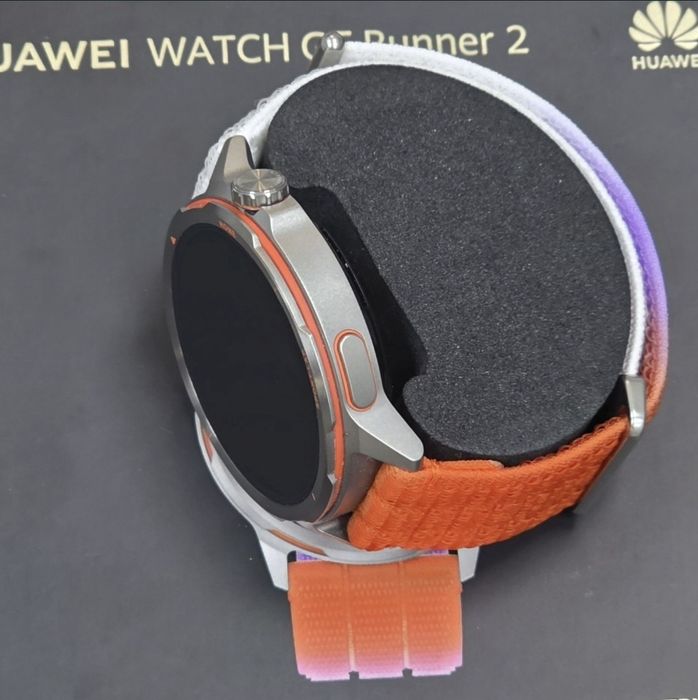 КАТО НОВ 43mm Huawei watch GT Runner 2 Гаранция Ozone 2028 Orange Titanium